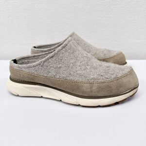 LL Bean Downeast Clog Wool Womens Size 7 Gray Slip On Slipper‎ Mule Camping